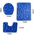thumbnail image 3 of WSBDENLK Bathroom Toilet Floor Mat 3-Piece Bathroom Carpet, Super Soft Non Slip Bathtub Carpet and Absorbent Bath Mat, Bathroom Carpet, Plush Bath Mat for Bathroom Rug Set, 3 of 8