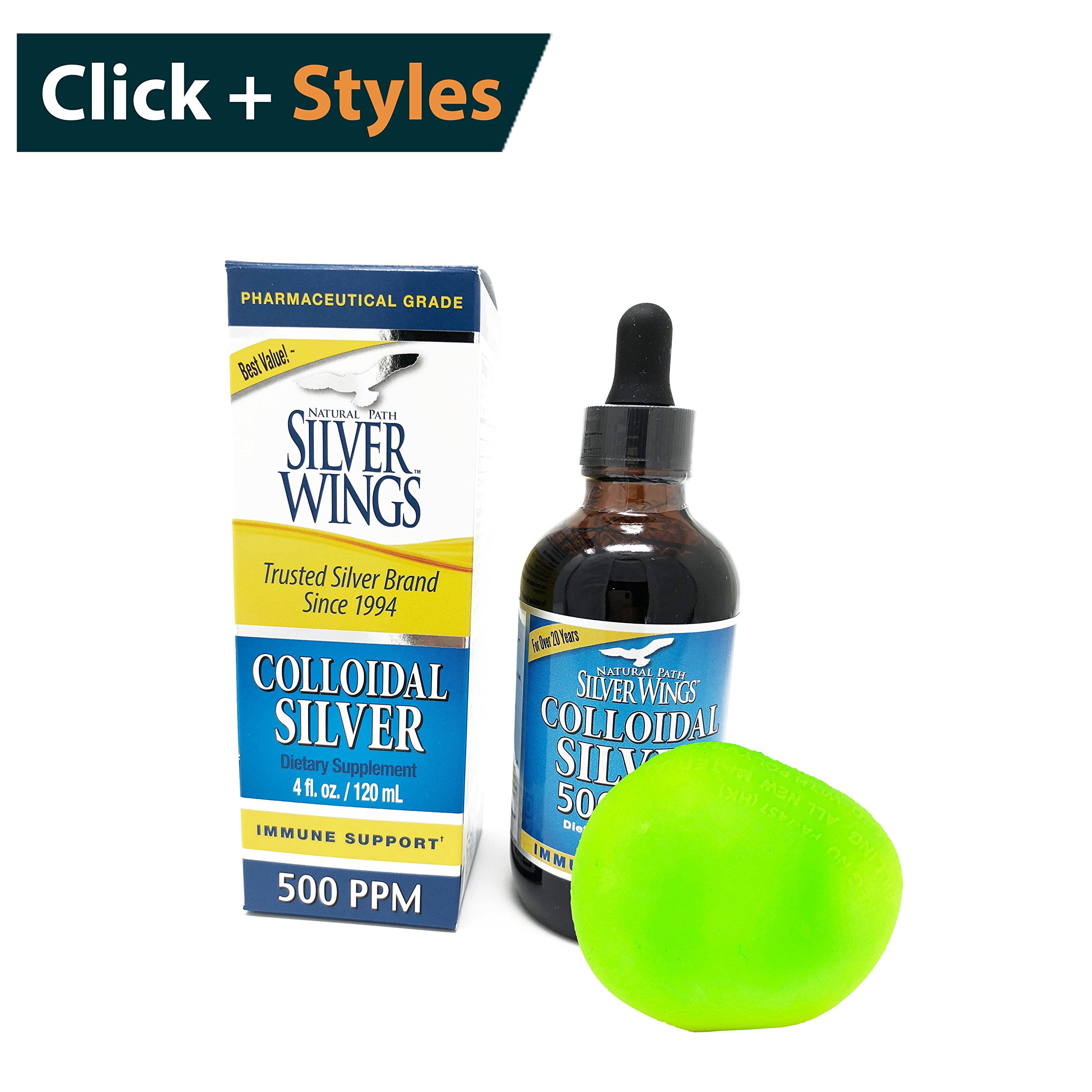 Natural Path Silver Wings Colloidal Silver 500 ppm, 4 fl.oz 120 ml