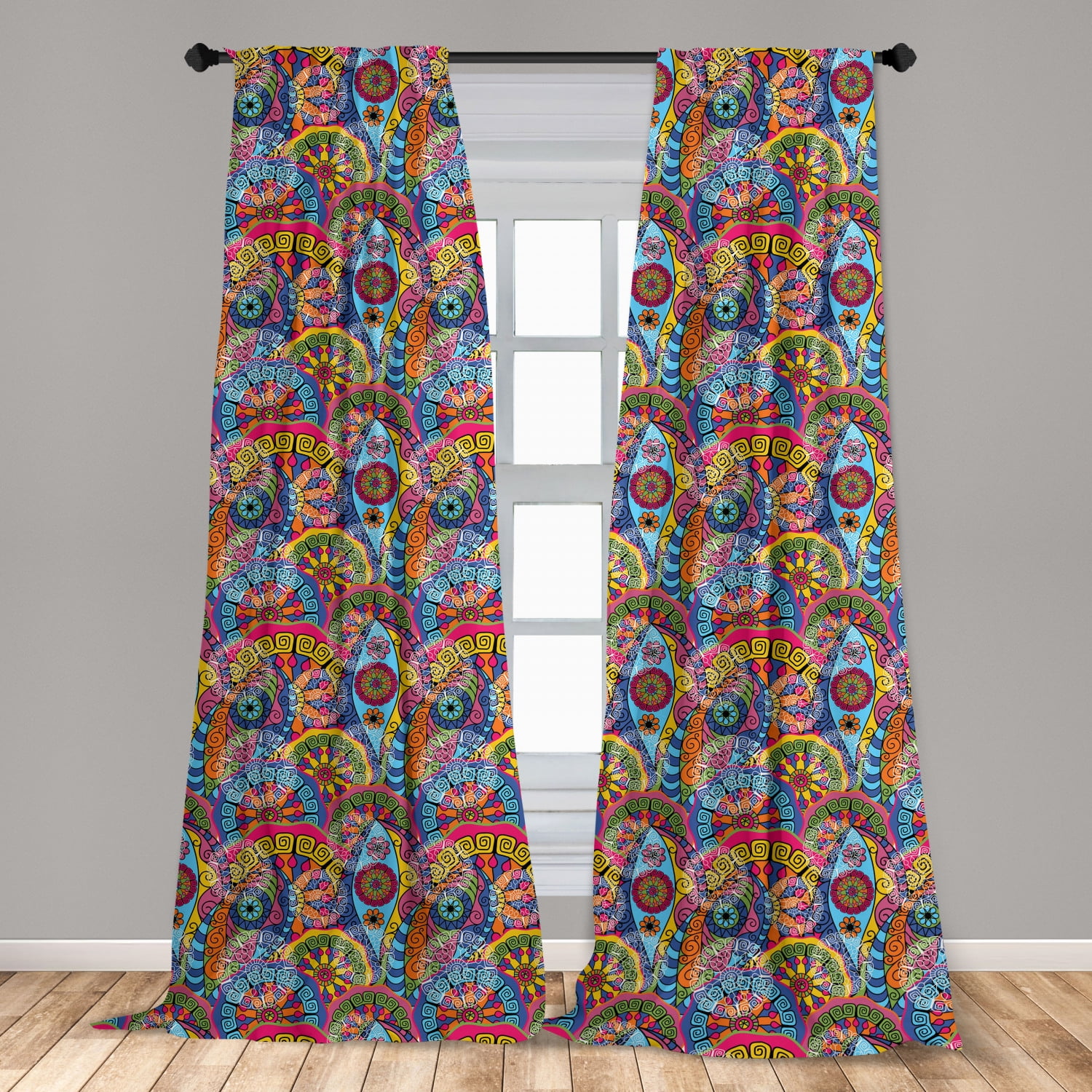 Details about   Hippie Window curtains Sky Beach Art Curtains for Living Room Bedroom Home Decor 