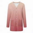 thumbnail image 5 of Towmus Women's Lightweight Cardigan Sweaters Summer Fall Oversized Long Sleeve Tops Open Front Cardigans Coat with Pockets, 5 of 6