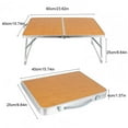 thumbnail image 3 of Greeniant plegable portátil para acampar al aire libre, pescar, escritorio de madera, Picnic, Camper, muebles turísticos con asa de transporte carpas Greeniant  OD028446-00B, 3 of 6