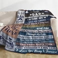 thumbnail image 4 of Dad Blanket Gift Father Throw Blanket I Love You Dad Blanket from Daughter Son Soft Cozy Flannel Blanket for Papa Fluffy Fleece to My Dad Blanket for Men Daddy Fathers Day Birthday Gifts, 60x80 Inch, 4 of 6