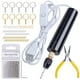 thumbnail image 1 of Juegos de Taladros EléCtricos de Resina de 74 Piezas, con Abrazadera de 3 Mordazas, Aplicable una un Rango de PerforacióN MáS Grande (0-3 Mm), Kit para Hacer Llaveros, 1 of 5