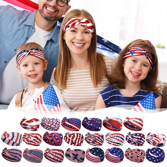 Independence Day Party Headband - With Patriotic Red White Blue Colors, Star & Stripe Design, Ideal For 4Th Of July Festivals - For , S, Independence Day Celebrations,