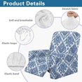 thumbnail image 5 of Qpednta Blue Damask Recliner Chair Slipcovers Elastic Recliner Sofa Cover Recliner Slipcovers Washable Stretch Fabric Recliner Protector Cover for Guest Room 4 Pieces, 5 of 7