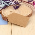 thumbnail image 5 of Kraft Paper Tags, 5x3cm 100Pcs Blank Kraft Paper Gift Hang Tags Wedding Birthday Scallop Label Blank Name Card For Wedding Birthday Holiday Party Favour, 5 of 5