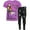 Purple / black, variant on Disney Nightmare Before Christmas Jack Skellington Sally Little Girls T-Shirt and Leggings Outfit Set Toddler to Big Kid