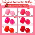 thumbnail image 2 of Esmalte de uñas GELLEN rojo y rosa, set de 10 ml, de secado rápido, resistente a las roturas, 2 of 7