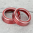 thumbnail image 1 of Button Knob Cover ,2pcs Air Conditioner Switch CD Auto Interior Accessories Aluminum Alloy Decal Trim Rings Car Air Conditioner Knob Trim Cover Decal Ring Fit For 10th, 1 of 8