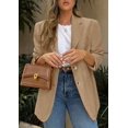 thumbnail image 5 of Blazer PRETTYGARDEN 2025 Mujer Casual de Negocios Caqui L, 5 of 5
