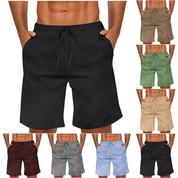 Vetsdori Mens Athletic Shorts Ropa Short Pants Elastic Waist Running,Stretch Pocket Summer Workout Shorts for Men Breathable