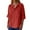Red, variant on MIXUE Women Blouses Summer Solid Color V Neck Button Down Short Sleeve Loose Fit Casual Classic Womens Tops Outwear,Pink,M