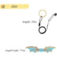 thumbnail image 3 of ORUYROP Lizards Leash Bearded Dragon Adjustable Small Reptile Animals Harness 3 Size Soft Leather Harness Lizards Leash with Wing for Small Medium and Large Reptile Animals (Blue), 3 of 7