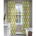 thumbnail image 4 of Sage Green Floral Sheer Curtains 84 Inch Length 2 Panels Set for Living Room/Bedroom, Spring Flowers Modern Abstract Art Farmhouse Kitchen Curtains Grommet Curtains Window Treatments 42"x84"x2, 4 of 7