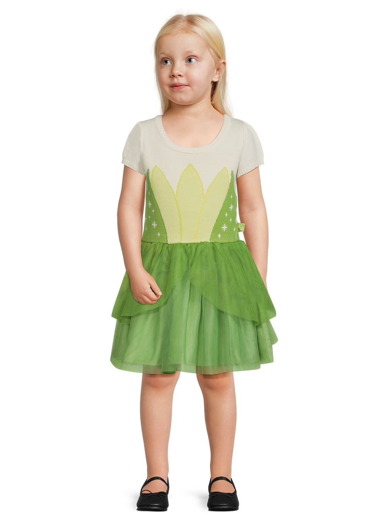 open lace back dress Amazon.com: Disney Princess and the Frog Tiana Costume Dress for Girls main image 0