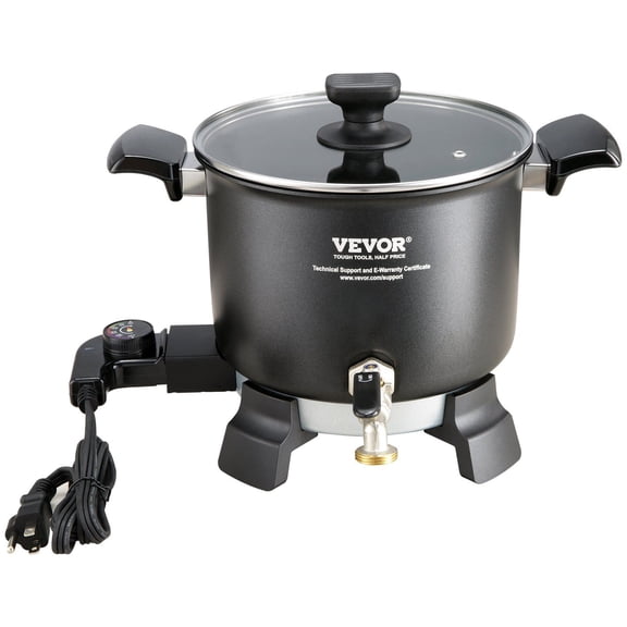5L Electric Wax Melter Pot with Pour Spout 4 Level Temperature Control Easy Clean for Candle Soap Cream Bulk Production Business or Home Use