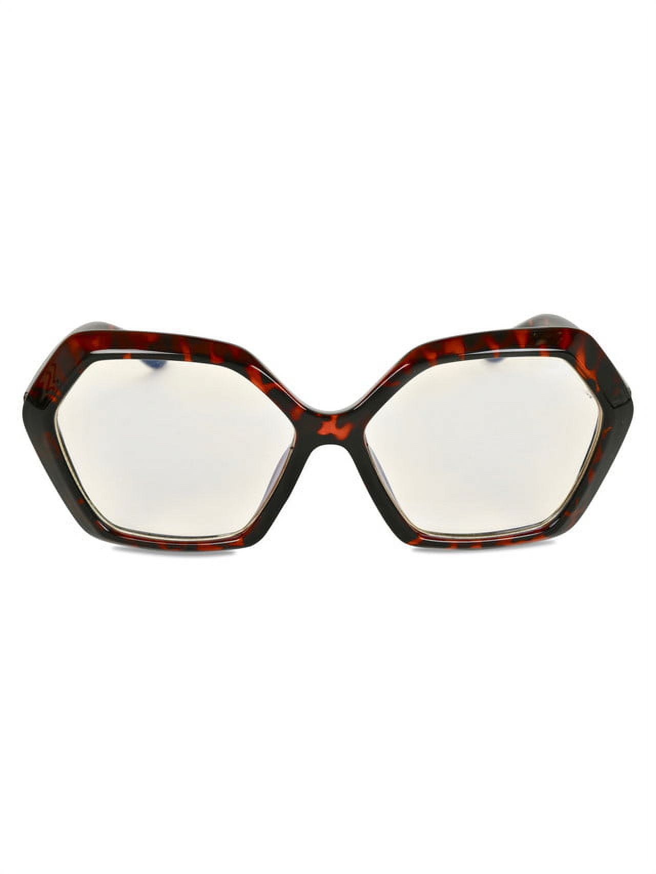 eyeSQUARED Adult Tortoiseshell Blue Light Blocking Glasses with Leopard Print Eco Friendly Case