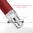 thumbnail image 4 of Removedor de Vello Facial para Mujeres Zhivalor Rasuradoras Eléctricas y Detalladoras Rojo Carga USB, 4 of 6