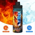 thumbnail image 5 of Uemuo Sunset Coast Sunflower 18OZ Insulated Kettle, Sports Water Bottle, Stainless Steel Kettle, Vacuum Insulated Flask, Flip Lid Travel Mug, 5 of 7