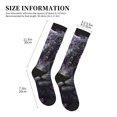 thumbnail image 4 of Pofeuu Purple-Eyed Floral Leopard Print Compression Socks for Women & Men Circulation - Best Support for Nurses,Running,Athletic,Sports, 4 of 7