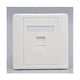 thumbnail image 5 of Double Pass Through Gigabit CAT6 Network Socket Female to Female RJ45 LAN Faceplate Straight Internet Jack, 86x86mm 1st, 5 of 5