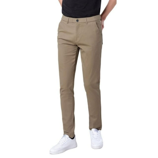 Men's Skinny Stretchy Khaki Pants Colored Pants Slim Fit