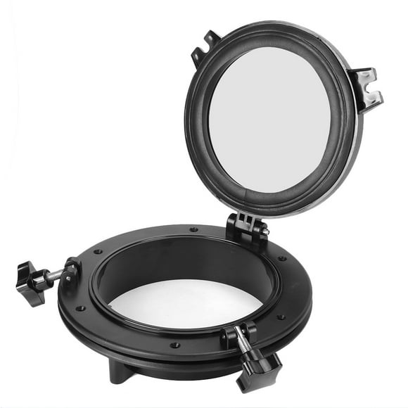 Tempered Glass Porthole,8in Opening Portlight Black Boat Window Porthole Replacement Optimized for Excellence