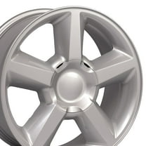 OE Wheels CV83 20 Inch Rim Fits Tahoe Style 6x139.7 20x8.5 Gloss Silver - Hollander 5308 (1)