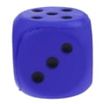 thumbnail image 4 of Esponja Dados de seis caras Dados de Niños Regalo de cumpleaños Niño Azul Zulema Dados de esponja, 4 of 7