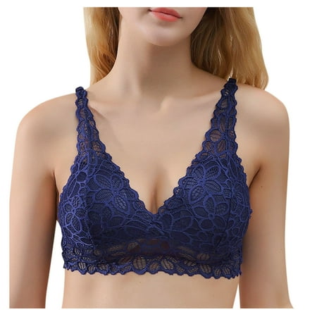 

Women Sling Without Steel Ring Lace Bra Underwear Feminine Halter Thin Cup