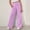 Purple#3, variant on pstuiky Summer Solid Color Elastic Waist Wide Leg Long Pants Casual Trousers Home Wear Outerwear Sweatpants with Pockets