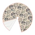 thumbnail image 2 of KLL Compass And Mountains In Bicycle Wheels Christmas Tree Skirt 30" ,Party Decorations Farmhouse for Christmas Decorations Holiday Party, 2 of 6