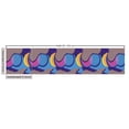 thumbnail image 3 of Ambesonne Pop Art Fabric by the Yard Upholstery, Memphis Geometric Ornament, 2 Yards, Indigo Yellow Purple, 3 of 5