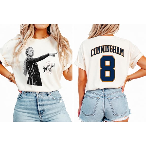 Sophie Pointing 2-side T-shirt, Sophie Point Signature Basketball Shirt, Women Basketball Vintage Style Shirt