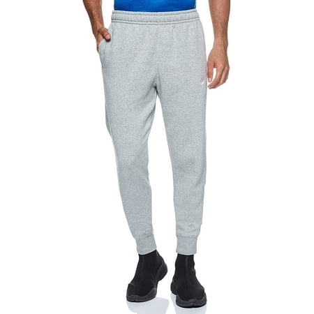Men's Nike Dk Grey Heather/Matte Silver/Wht Sportswear Club Joggers (BV2671 063) - L