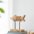 thumbnail image 4 of A & B Home Bohemian Teak Fish Figure On Stand With Natural Finish 49932, 4 of 7