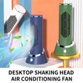 thumbnail image 4 of FEOLGEHLY Small Desktop Fan Tower Fan Quiet Oscillating Bladeless Fan USB Rechargeable Portable Air Conditioners Floor Standing Fan 4 Wind Speed Cooling Fan for Indoor Bedroom Home Office Room,White, 4 of 9