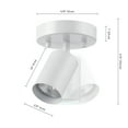 thumbnail image 3 of Globe Electric Modern 6" 1-Light Matte White Track Lighting Spotlight, 3 of 9