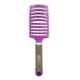 thumbnail image 1 of FloreceBien Cepillos para el cabello con masaje para desenredar, cepillos para el cabello con ventilación curva, peine para el cabello con ventilación, herramientas de peinado para peluquería y, 1 of 5