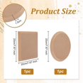 thumbnail image 3 of 2pcs 2 Style Dish Plate Slump Mold 7.9x7.9 Inch Ceramic Clay Drying Board Flat Round & Square Potte, 3 of 5