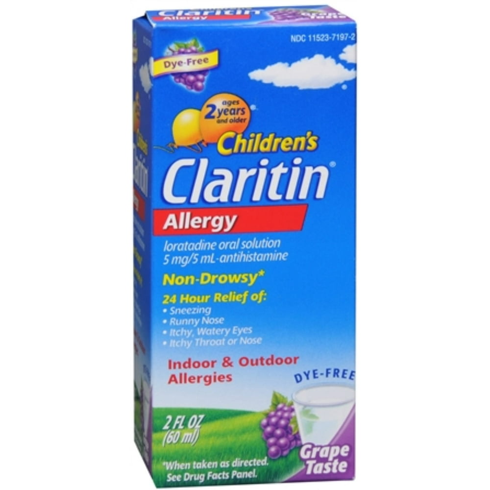 CLARITIN Children's Allergy Solution Grape Flavor 2 oz (Pack of 3
