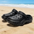 thumbnail image 6 of Huowey Summer Toddler Girls Clogs Garden Shoes Cute Cartoon Animal Graphic Lightweight Non- Tole Breathable Water Sandals Outdoor Beach Pool Soft Casual Footwear Slipper,Black,10-10.5 Years, 6 of 6