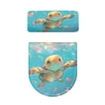 thumbnail image 5 of HELLHERO Turtle Bathroom Seat Covers with Universal Set of 2 Toilet Cover 17"x21" for Stretch, 5 of 8