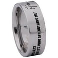 thumbnail image 3 of Philippians 4:13 Tungsten Carbide Ring, 3 of 9