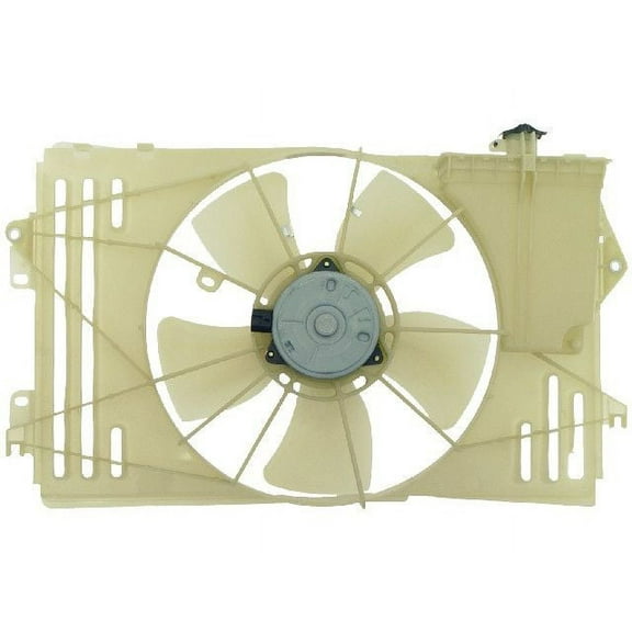 Auxiliary Fan Assembly - Compatible with 2003 - 2008 Toyota Corolla 1.8L 4-Cylinder 2004 2005 2006 2007