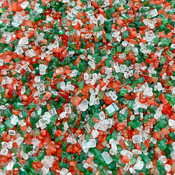 SUGAR COARSE RED GREEN & WHITE MIX 500 G