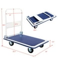 thumbnail image 3 of Costway 660lbs Platform Cart Dolly Folding Foldable Moving Warehouse Push Hand Truck, 3 of 9