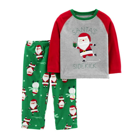 Carters Infant & Toddler Boys Santa's Sidekick Christmas Holiday Pajamas 2T