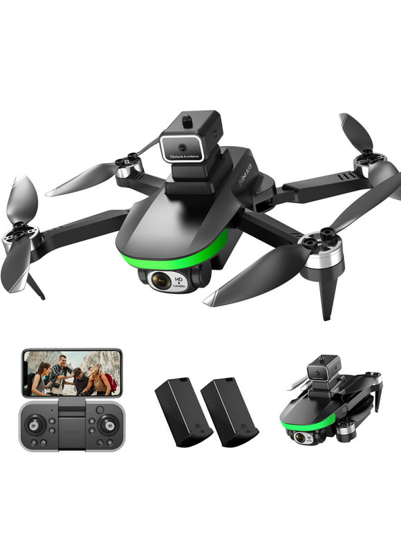 S5S Drone with 6K UHD Camera, Foldable Drones for Adults Kids, RC Quadcopter Drone, Brushless Motor, Optical Flow Positioning, Waypoint Flight