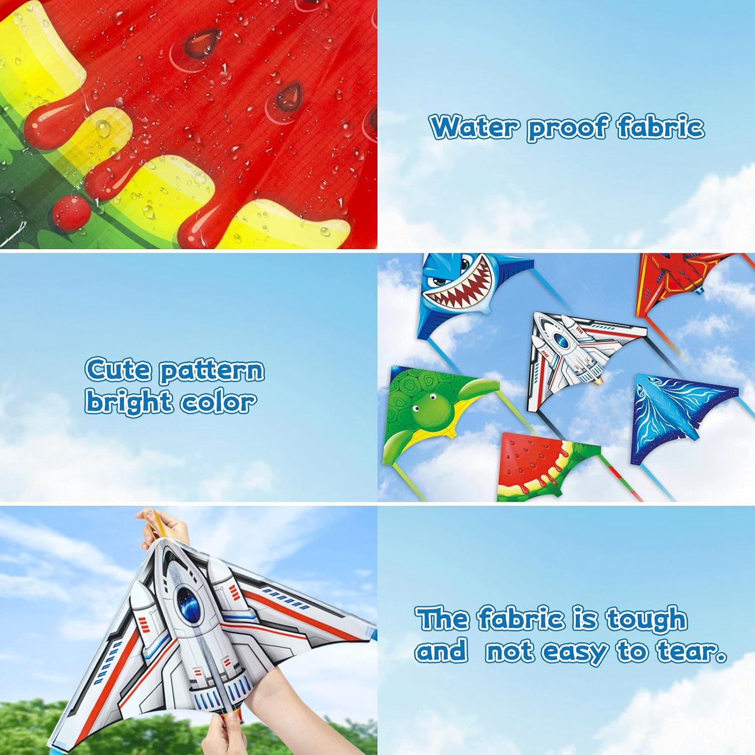 Mini Launcher Kites for Kids Ages 4-12, Easy to Fly Outdoor Party Favors, Bulk Classroom Prizes Beach Toys and Treasure Box Fillers